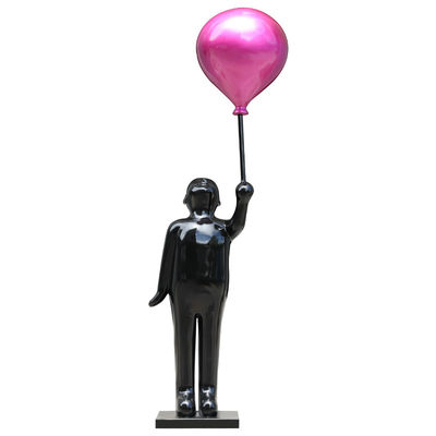 Resin Character Metal Garden Sculptures , Pure Handwork Abstract People Sculptures