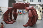Escultura grande del arco del cangrejo del pan del OEM de Marine Animals Polishing Surface
