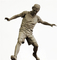 Escultura personalizada de la copa mundial de fútbol de fundición de FRP para crear una escultura separada del momento del jugador