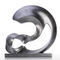 Escultura al aire libre de acero inoxidable de imitación de piedra de Art Sculptures 304 abstractos modernos del metal