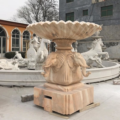 La decoración de mármol de la escultura de la placa del espray de la característica del agua modificó para requisitos particulares