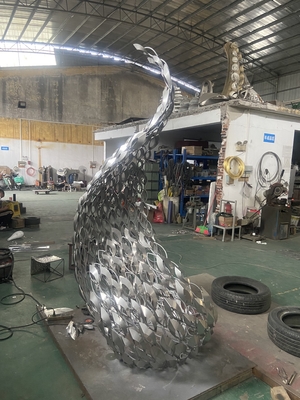 Esculpturas de arte metálico para piscinas de agua al aire libre