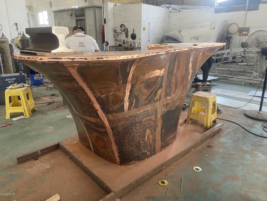 OEM Arte de cobre Escultura de interiores Muebles de hotel Recepción