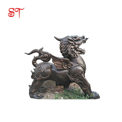 Escultura de encargo del metal del jardín del león de la estatua de bronce de la escultura, en fer, escultura de la escultura del Arte Clásico